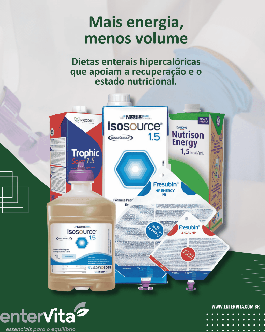 Dieta enteral hipercalórica: quando são&nbsp;indicadas